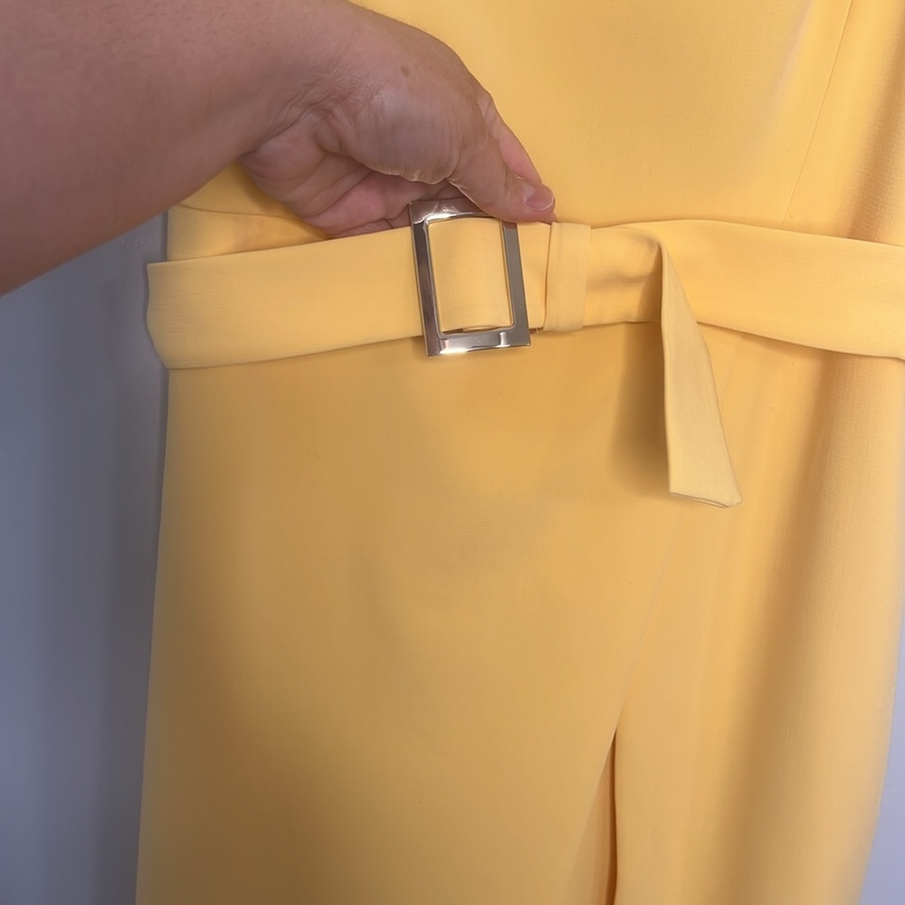 White House Black Market Yellow Mini Dress - Picture 6 of 8